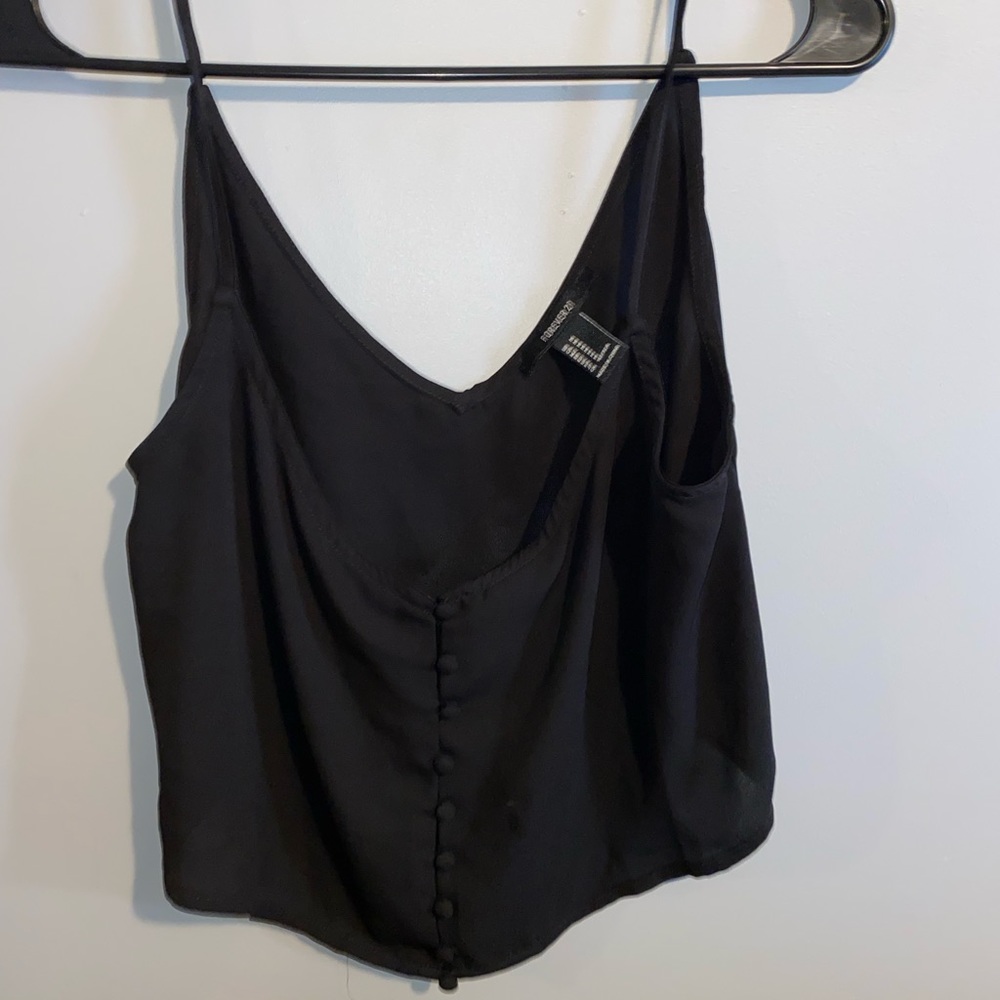 Black crop top from forever21